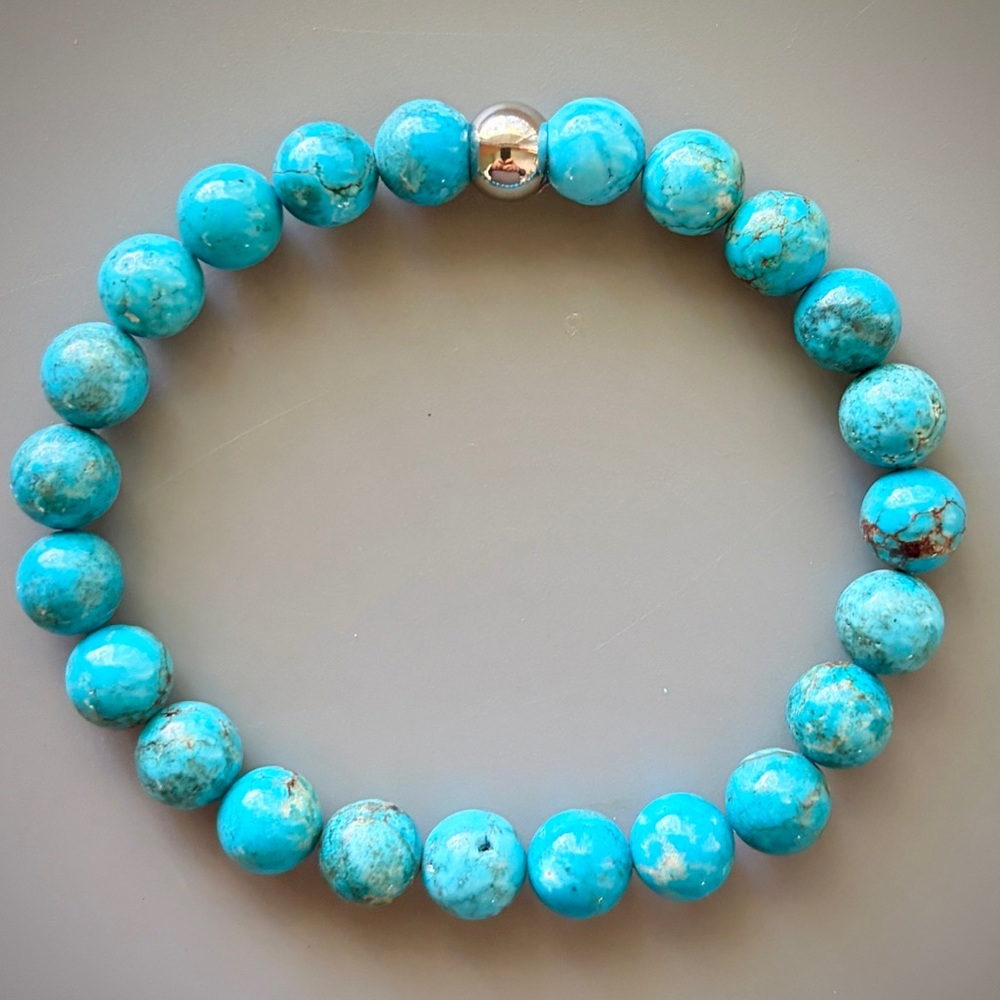 Turquoise Handcrafted Bead Bracelet